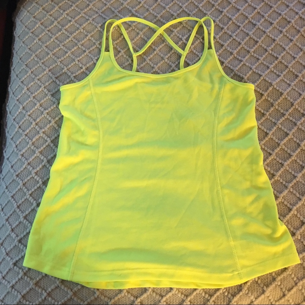 Marika Tek Tank Top Neon Yellow
